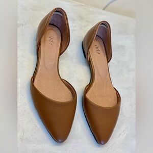 J. Jill leather upper women’s flats D’Orsay size 6.5M worn only once looks New